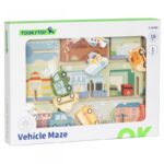 TOOKY TOY Labirynt Drewniany Pojazdy Układanka TOOKY TOY Labirynt Drewniany Pojazdy Układanka