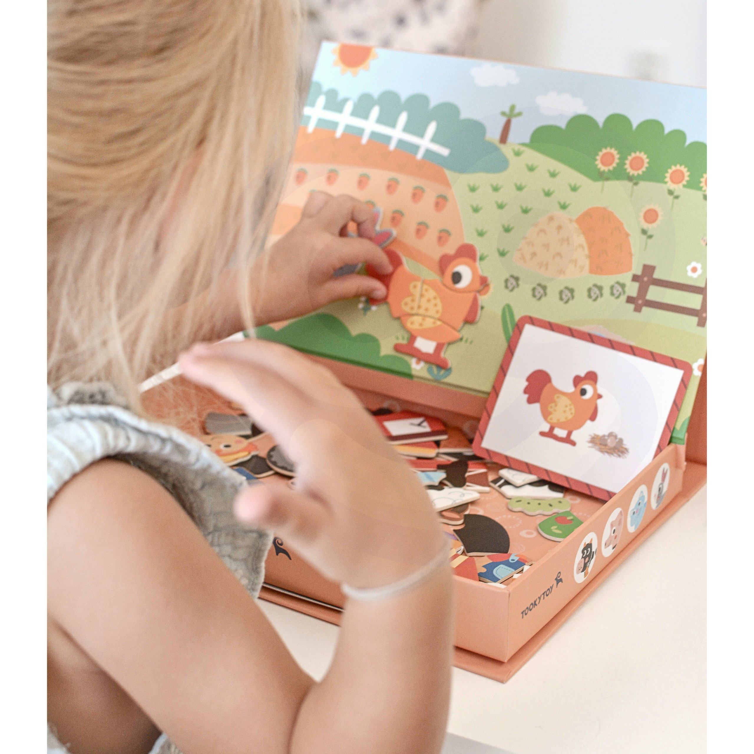 TOOKY TOY Układanka Magnetyczna Farma Puzzle TOOKY TOY Układanka Magnetyczna Farma Puzzle