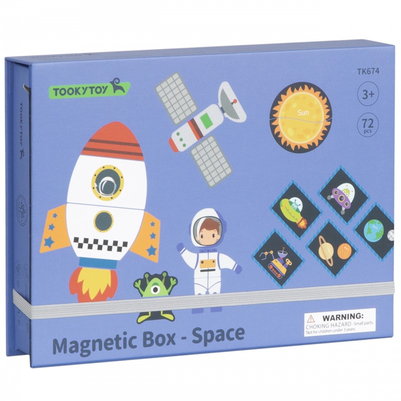 TOOKY TOY Układanka Magnetyczna Puzzle Montessori Pudełko Edukacyjne Kosmos 72 el. TOOKY TOY Układanka Magnetyczna Puzzle Montessori Pudełko Edukacyjne Kosmos 72 el.
