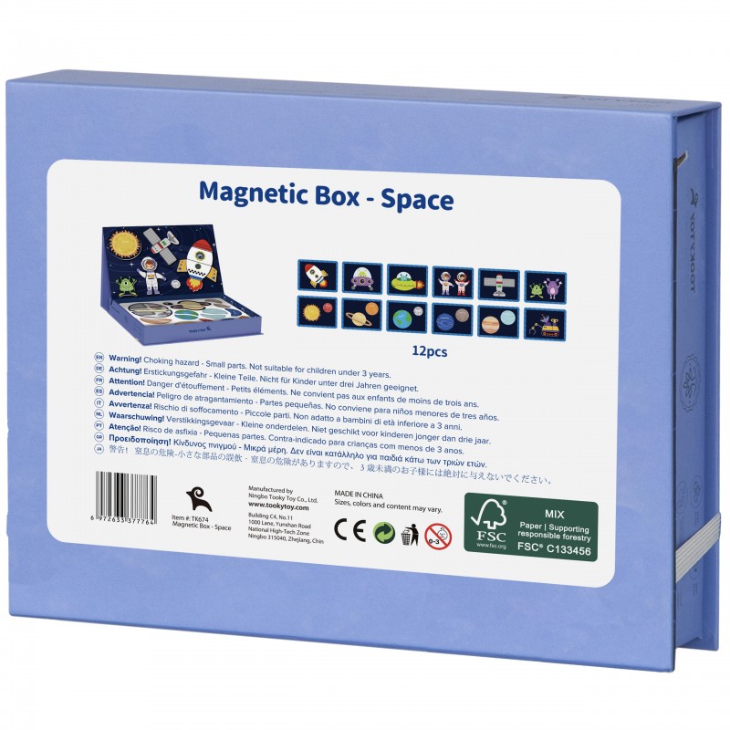 TOOKY TOY Układanka Magnetyczna Puzzle Montessori Pudełko Edukacyjne Kosmos 72 el. TOOKY TOY Układanka Magnetyczna Puzzle Montessori Pudełko Edukacyjne Kosmos 72 el.