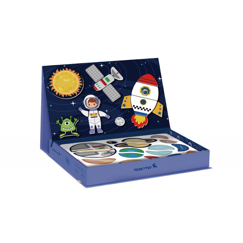 TOOKY TOY Układanka Magnetyczna Puzzle Montessori Pudełko Edukacyjne Kosmos 72 el. TOOKY TOY Układanka Magnetyczna Puzzle Montessori Pudełko Edukacyjne Kosmos 72 el.