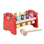 TOOKY TOY Wbijak Przebijak Drewniany Kolorowy TOOKY TOY Wbijak Przebijak Drewniany Kolorowy