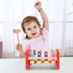 TOOKY TOY Wbijak Przebijak Drewniany Kolorowy TOOKY TOY Wbijak Przebijak Drewniany Kolorowy