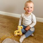 TOOKY TOY Żyrafka do Ciągnięcia Drewniana