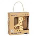 TOOKY TOY Żyrafka do Ciągnięcia Drewniana