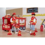 VIGA Duży Drewniany Wóz Strażacki Plac Zabaw Montessori VIGA Duży Drewniany Wóz Strażacki Plac Zabaw Montessori