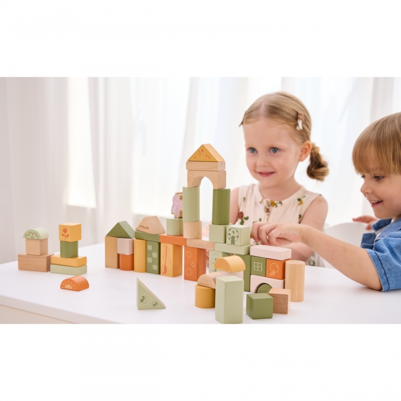 VIGA PolarB Drewniane Klocki Bloki Montessori Zwierzęta 50 el. VIGA PolarB Drewniane Klocki Bloki Montessori Zwierzęta 50 el.