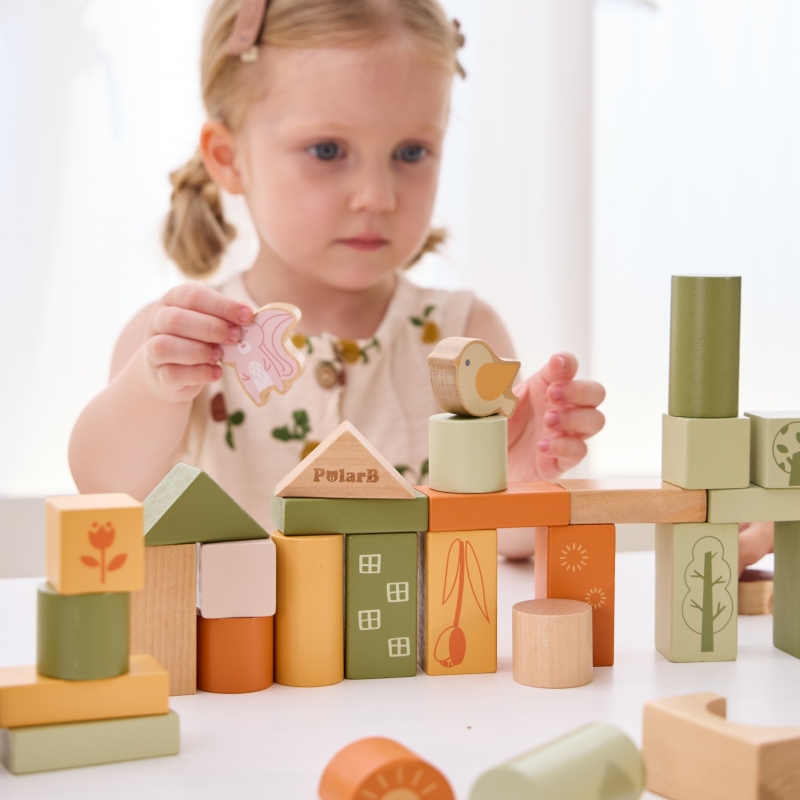 viga-polarb-drewniane-klocki-bloki-montessori-zwierzeta-50-el VIGA PolarB Drewniane Klocki Bloki Montessori Zwierzęta 50 el.