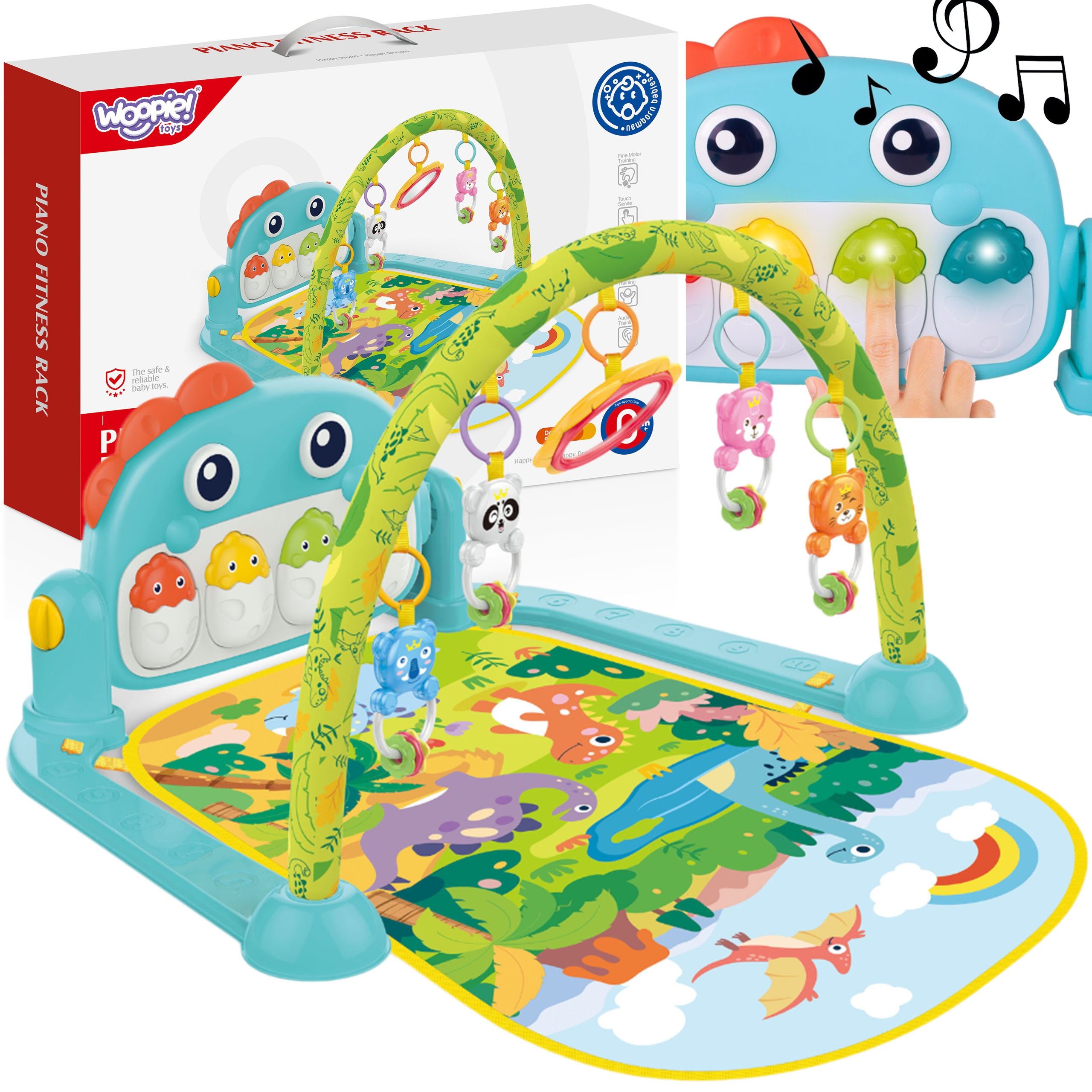 WOOPIE BABY Mata z Pałąkiem Dino WOOPIE BABY Mata z Pałąkiem Dino