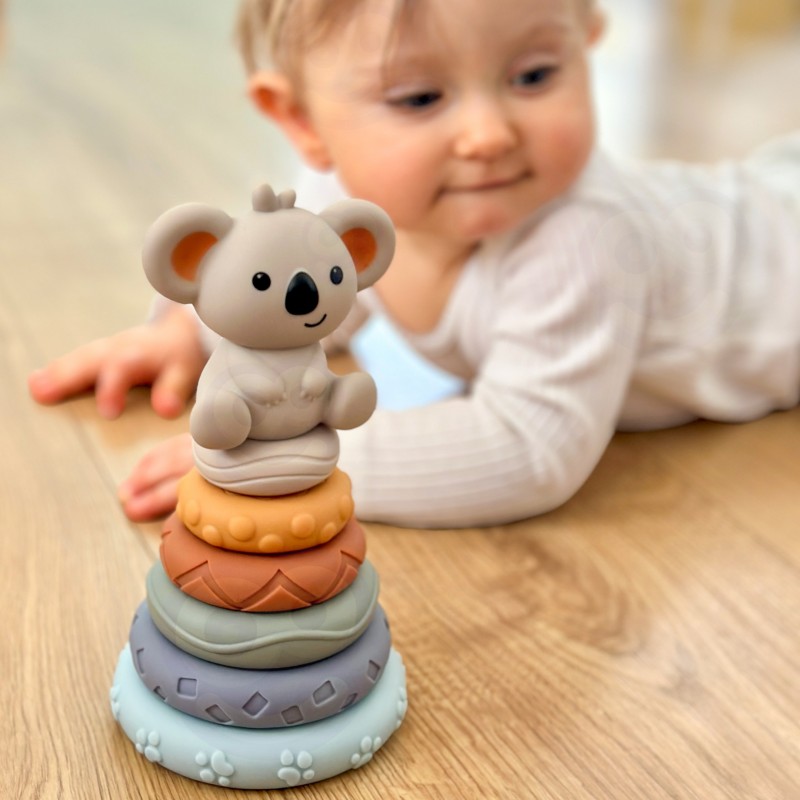 Zestaw Miękkich Gumowych Klocków Sensorycznych 3w1 Miś WOOPIE BABY Zestaw Miękkich Gumowych Klocków Sensorycznych 3w1 Miś WOOPIE BABY