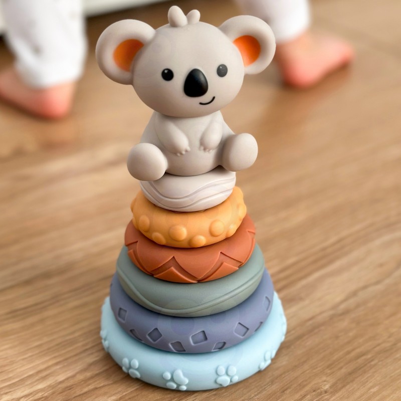 Zestaw Miękkich Gumowych Klocków Sensorycznych 3w1 Miś WOOPIE BABY Zestaw Miękkich Gumowych Klocków Sensorycznych 3w1 Miś WOOPIE BABY