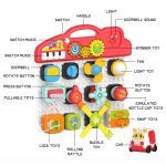 WOOPIE BABY Montessori Tablica Manipulacyjna Kolorowy Panel Aktywności
