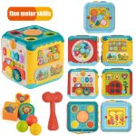 WOOPIE BABY Wielofunkcyjna Kostka Aktywności Montessori 6w1 - 18m+ WOOPIE BABY Wielofunkcyjna Kostka Aktywności Montessori 6w1 - 18m+