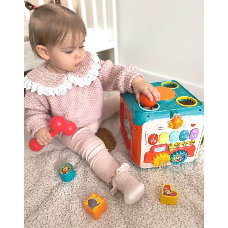 WOOPIE BABY Wielofunkcyjna Kostka Aktywności Montessori 6w1 - 18m+ WOOPIE BABY Wielofunkcyjna Kostka Aktywności Montessori 6w1 - 18m+