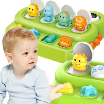 Zabawka Edukacyjna POP-UP z Wyskakującymi Dinozaurami WOOPIE BABY