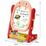 WOOPIE Dwustronna Tablica Magnetyczna do Rysowania i Nauki Liczb oraz Liter 56 el. WOOPIE Dwustronna Tablica Magnetyczna do Rysowania i Nauki Liczb oraz Liter 56 el.