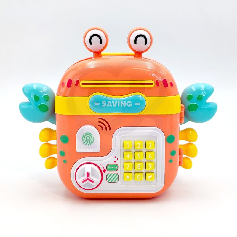 WOOPIE Elektroniczna Skarbonka Sejf Bankomat na Pin Kod Dostępu Krab Plecak Pomarańczowy WOOPIE Elektroniczna Skarbonka Sejf Bankomat na Pin Kod Dostępu Krab Plecak Pomarańczowy