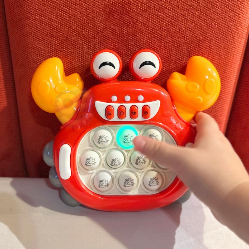 WOOPIE Gra POP IT Elektroniczna Antystresowa Zręcznościowa Krab Czerwony WOOPIE Gra POP IT Elektroniczna Antystresowa Zręcznościowa Krab Czerwony