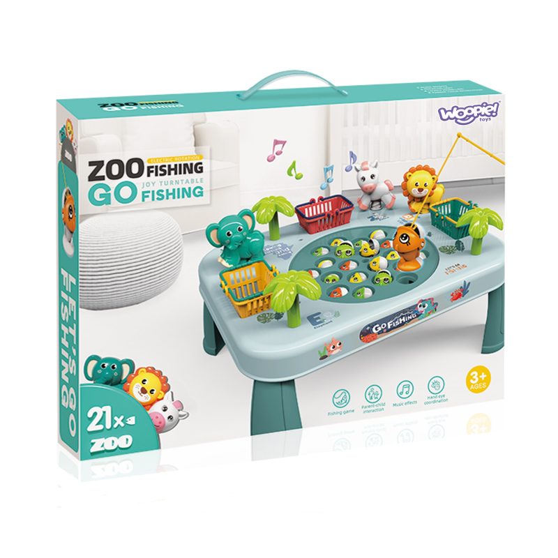 WOOPIE Gra Zręcznościowa Łowienie Ryb Interaktywny Stolik Zielony WOOPIE Gra Zręcznościowa Łowienie Ryb Interaktywny Stolik Zielony