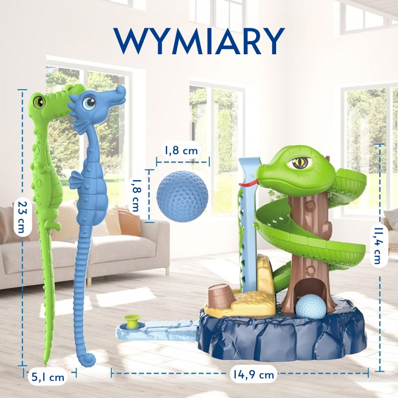 WOOPIE Gra Zręcznościowa Mini Golf SNAKE GOLF WOOPIE Gra Zręcznościowa Mini Golf SNAKE GOLF