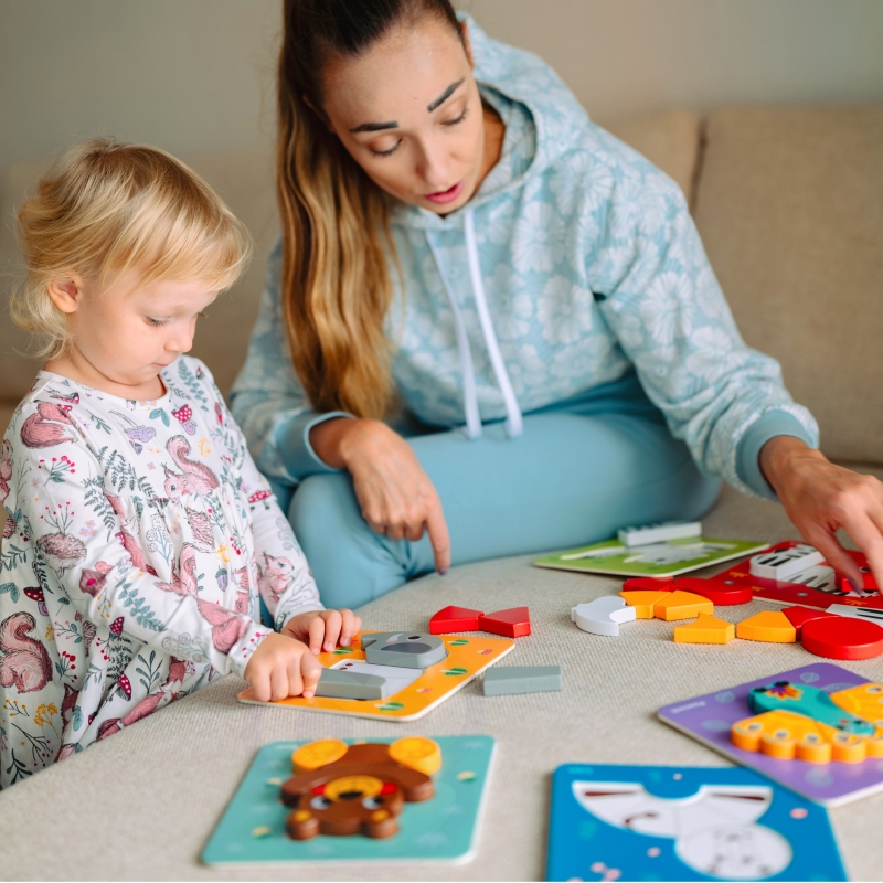 WOOPIE GREEN Układanka Drewniana Klocki Zwierzątka Montessori FSC WOOPIE GREEN Układanka Drewniana Klocki Zwierzątka Montessori FSC