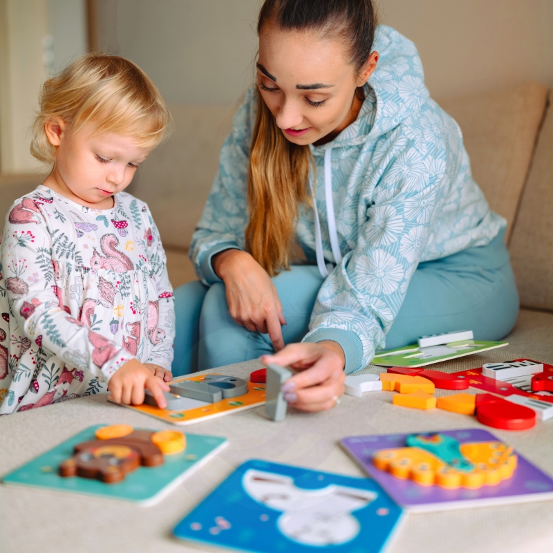 WOOPIE GREEN Układanka Drewniana Klocki Zwierzątka Montessori FSC WOOPIE GREEN Układanka Drewniana Klocki Zwierzątka Montessori FSC