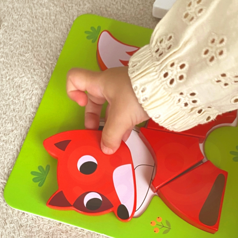 WOOPIE GREEN Układanka Drewniana Klocki Zwierzątka Montessori FSC WOOPIE GREEN Układanka Drewniana Klocki Zwierzątka Montessori FSC