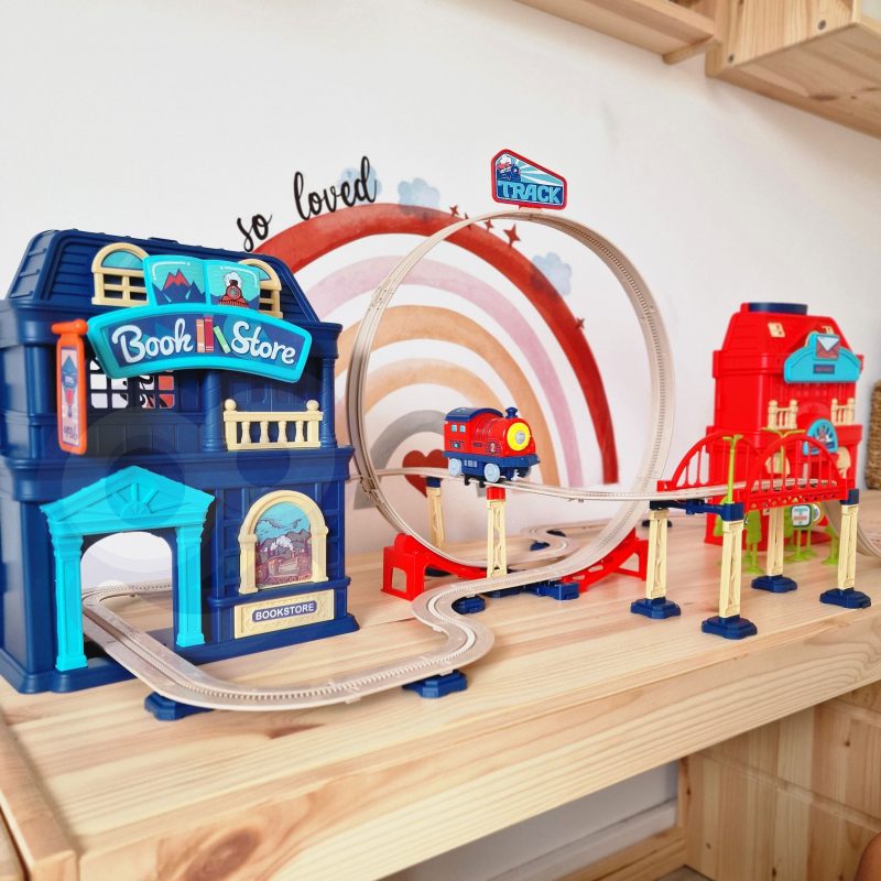 WOOPIE Kolejka Elektryczna 2w1 Składana w Walizkę 87 el. - Długość 3,5 m WOOPIE Kolejka Elektryczna 2w1 Składana w Walizkę 87 el. - Długość 3,5 m