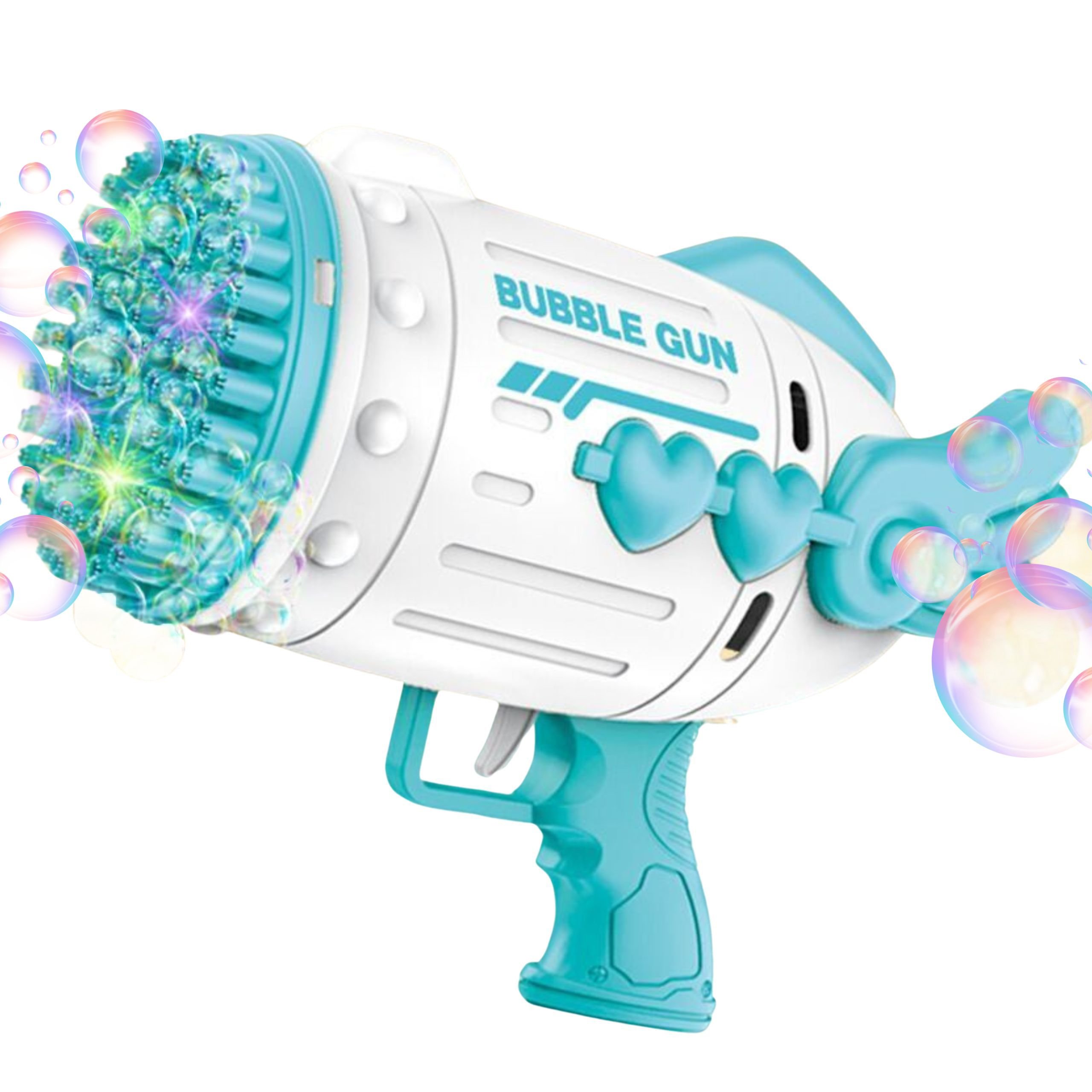 WOOPIE Pistolet do Robienia Baniek Mydlanych 91 Otworów Niebieski WOOPIE Pistolet do Robienia Baniek Mydlanych 91 Otworów Niebieski