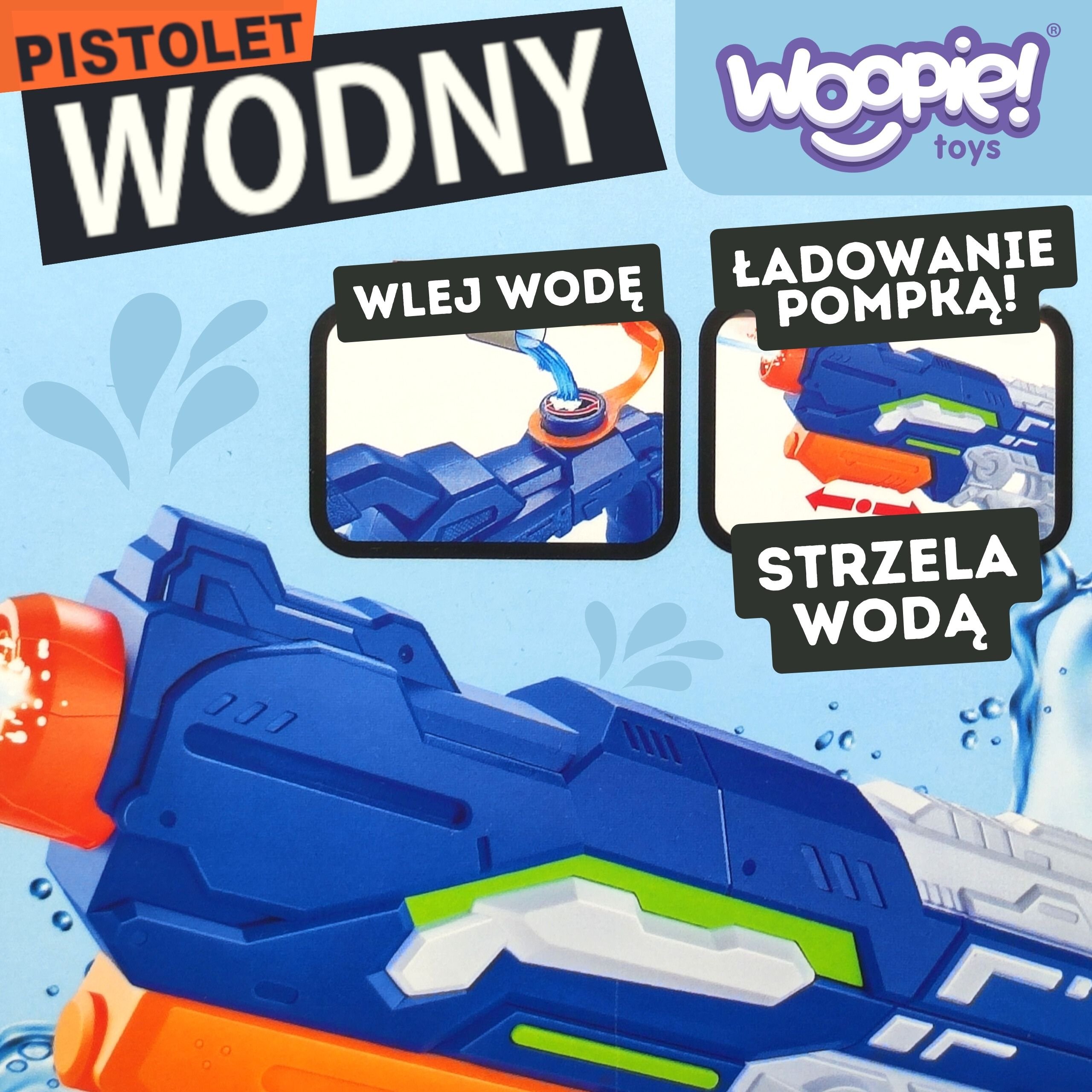 WOOPIE Pistolet na Wodę Ciśnienie Powietrza WOOPIE Pistolet na Wodę Ciśnienie Powietrza