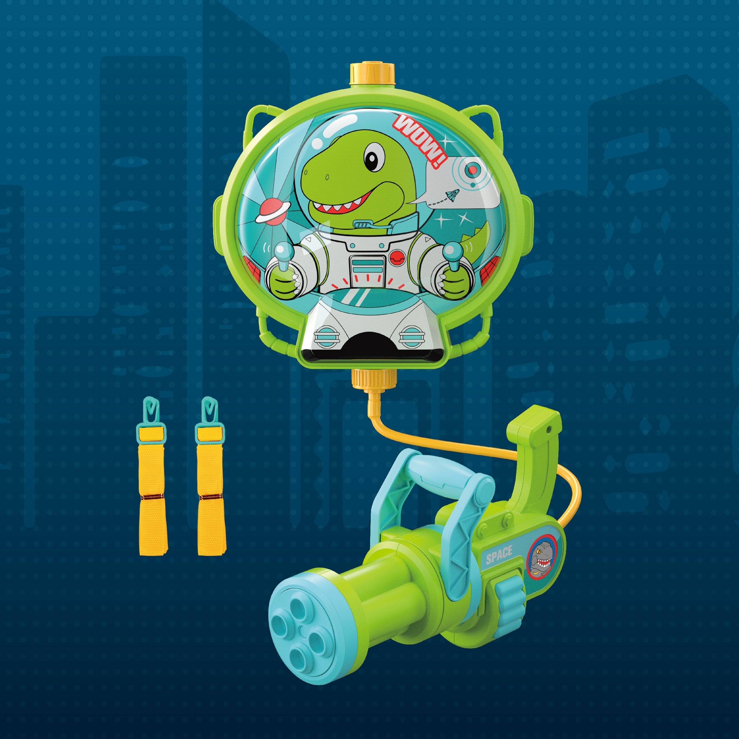 WOOPIE Pistolet na Wodę z Plecakiem Dino WOOPIE Pistolet na Wodę z Plecakiem Dino