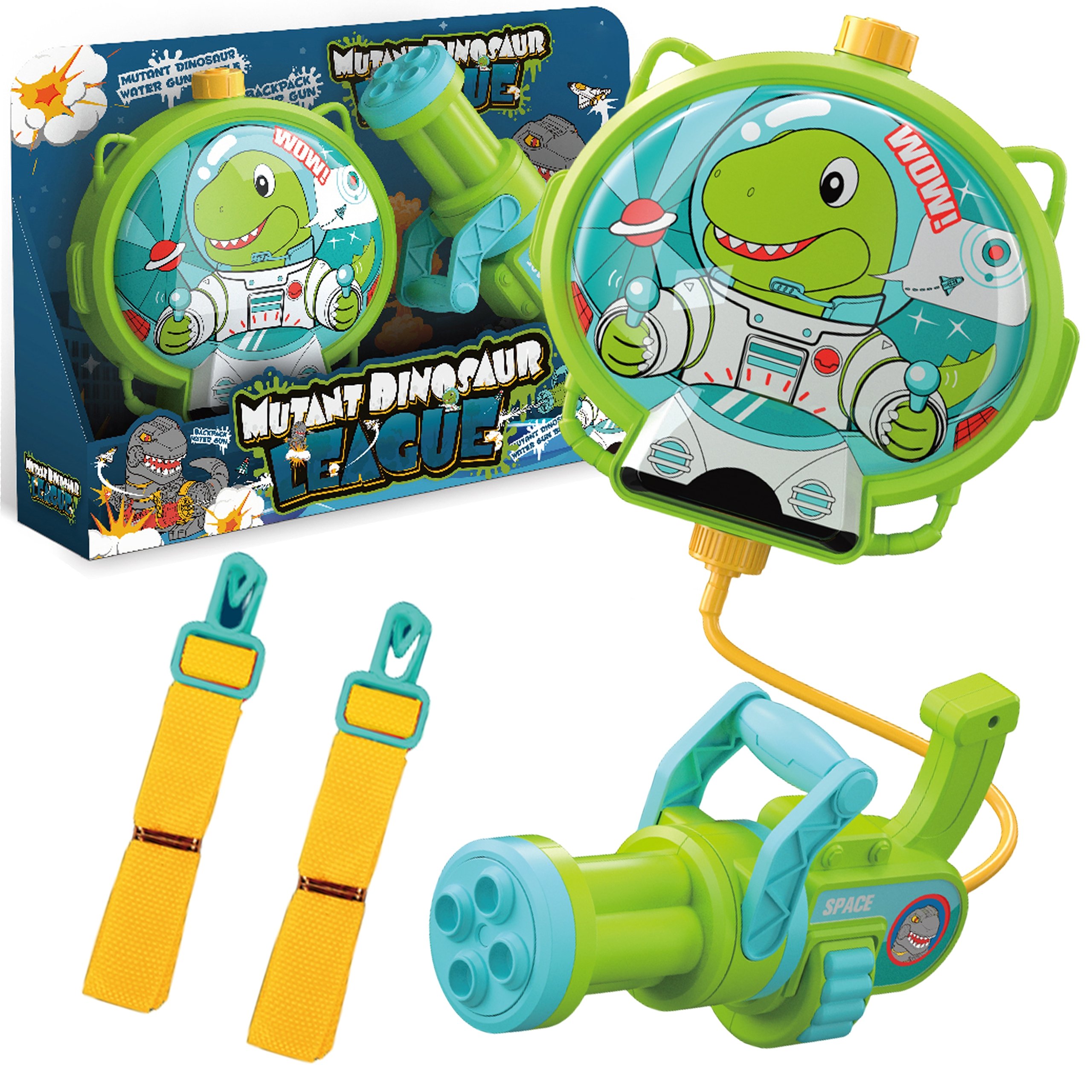 WOOPIE Pistolet na Wodę z Plecakiem Dino WOOPIE Pistolet na Wodę z Plecakiem Dino