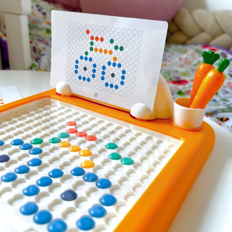 WOOPIE Tablica Magnetyczna Montessori MagPad Do Rysowania Królik Marchewka WOOPIE Tablica Magnetyczna Montessori MagPad Do Rysowania Królik Marchewka