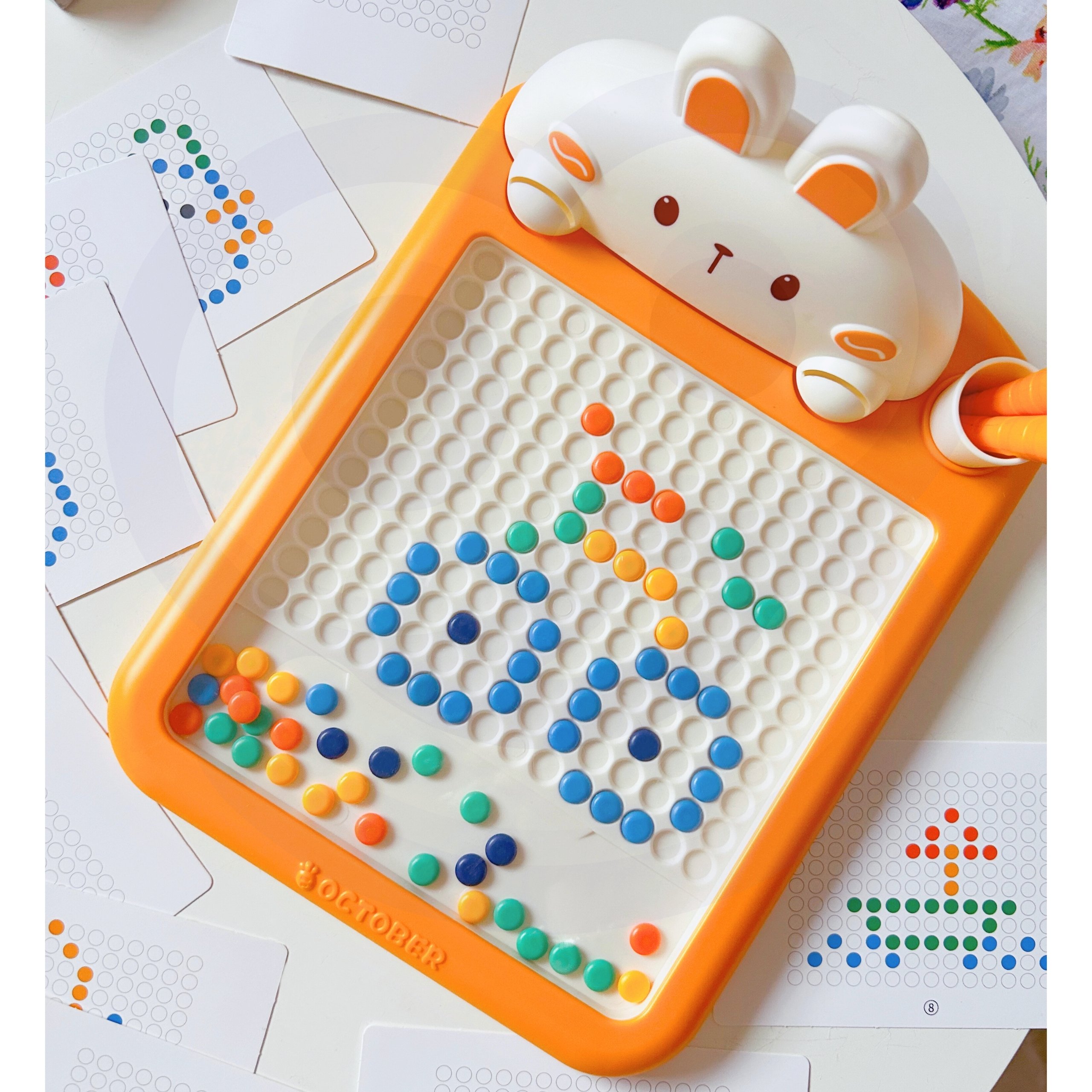 WOOPIE Tablica Magnetyczna Montessori MagPad Do Rysowania Królik Marchewka WOOPIE Tablica Magnetyczna Montessori MagPad Do Rysowania Królik Marchewka