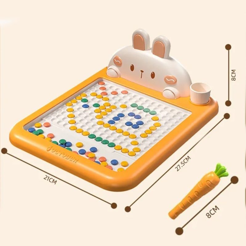 WOOPIE Tablica Magnetyczna Montessori MagPad Do Rysowania Królik Marchewka WOOPIE Tablica Magnetyczna Montessori MagPad Do Rysowania Królik Marchewka