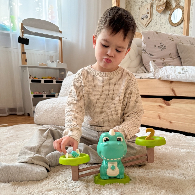 WOOPIE Waga Szalkowa Równoważnia Gra Łowienie Dinozaurów Rybek Nauka Liczydło WOOPIE Waga Szalkowa Równoważnia Gra Łowienie Dinozaurów Rybek Nauka Liczydło