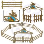 WOOPIE Zestaw Mini Farma Traktor Zwierzęta Osada Farma Rolnik Narzędzia WOOPIE Zestaw Mini Farma Traktor Zwierzęta Osada Farma Rolnik Narzędzia