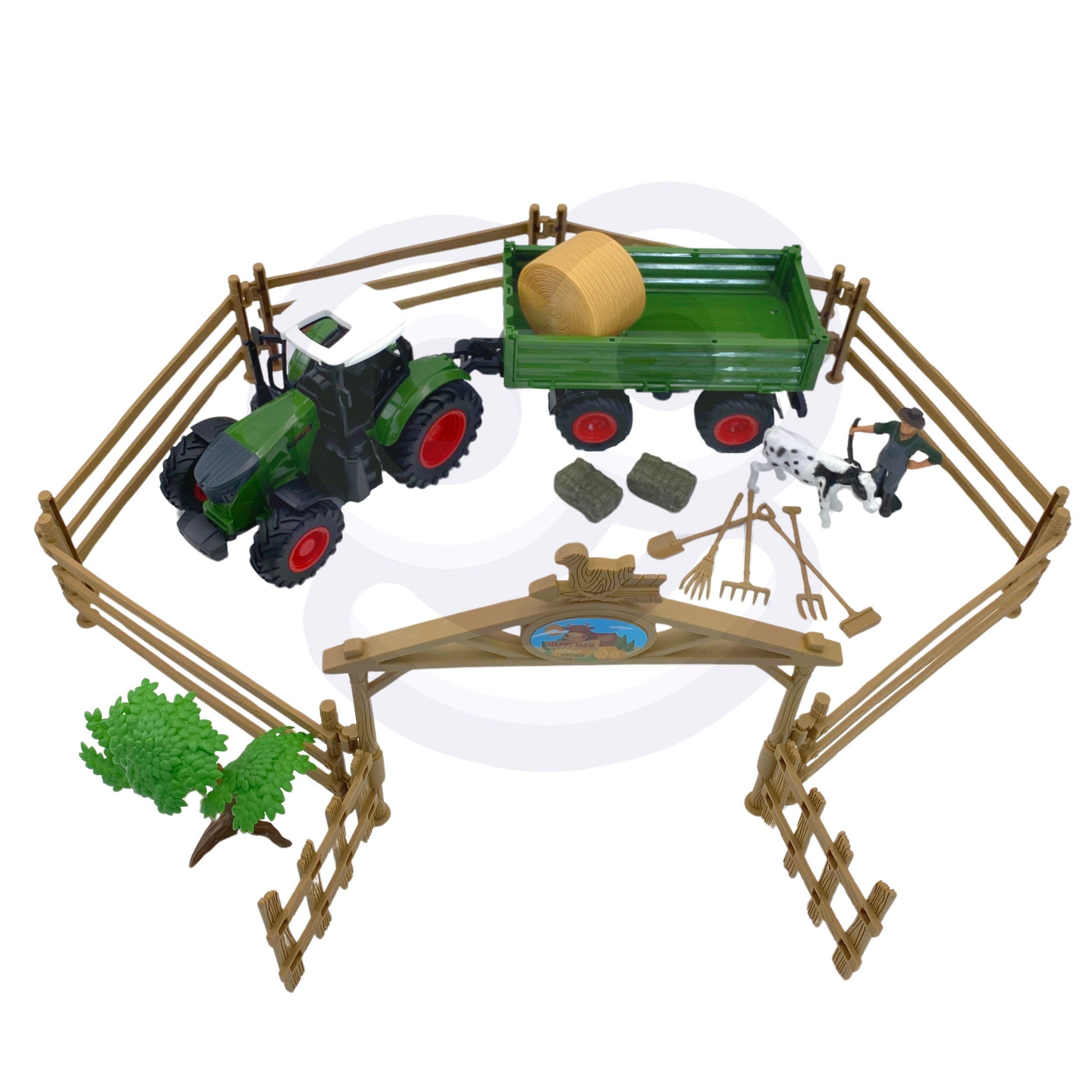 WOOPIE Zestaw Mini Farma Traktor Zwierzęta Osada Farma Rolnik Narzędzia WOOPIE Zestaw Mini Farma Traktor Zwierzęta Osada Farma Rolnik Narzędzia