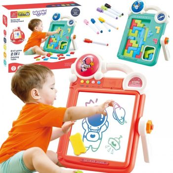 Woopie Dwustronna Tablica Do Rysowania Gra Tetris 2w1 Pomaranczowa