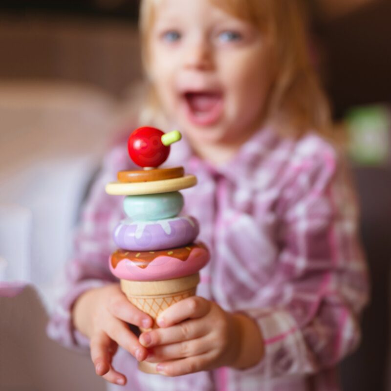Woopie Green Drewniane Lody Ukladanka Montessori Cukiernia 12 El Fsc 10