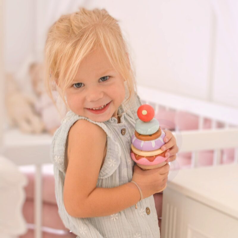 Woopie Green Drewniane Lody Ukladanka Montessori Cukiernia 12 El Fsc 11
