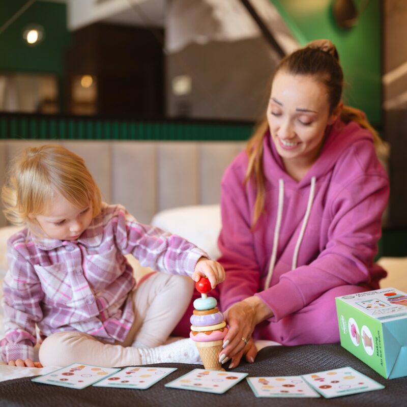 Woopie Green Drewniane Lody Ukladanka Montessori Cukiernia 12 El Fsc 6
