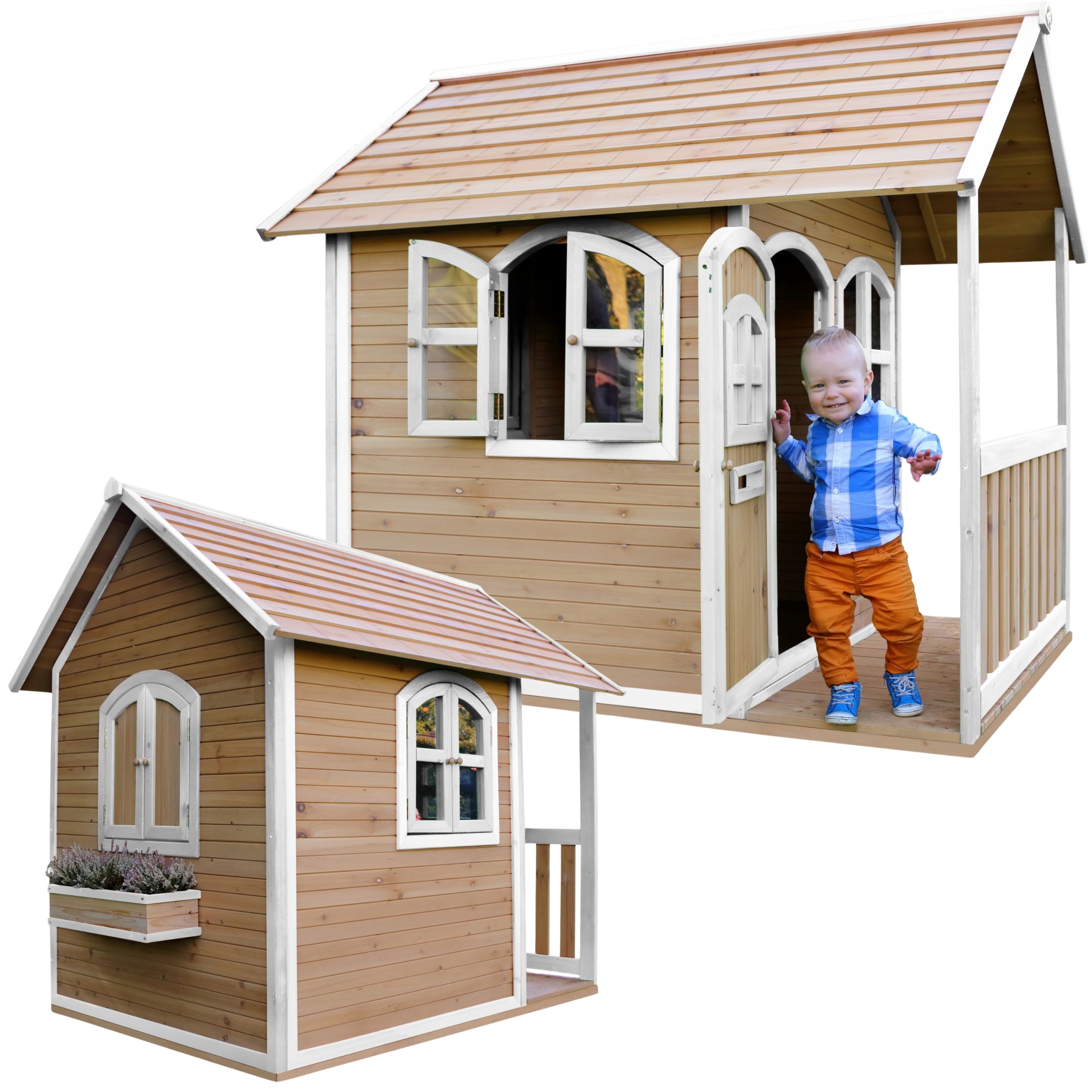 AXI Drewniany Domek z Oknami Alex Playhouse 178 cm AXI Drewniany Domek z Oknami Alex Playhouse 178 cm