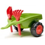 FALK Jeździk Claas 470 Arion Zielony z Przyczepką + Zestaw do piasku FALK Jeździk Claas 470 Arion Zielony z Przyczepką + Zestaw do piasku