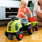 FALK Jeździk Claas 470 Arion Zielony z Przyczepką  + Zestaw do piasku FALK Jeździk Claas 470 Arion Zielony z Przyczepką  + Zestaw do piasku