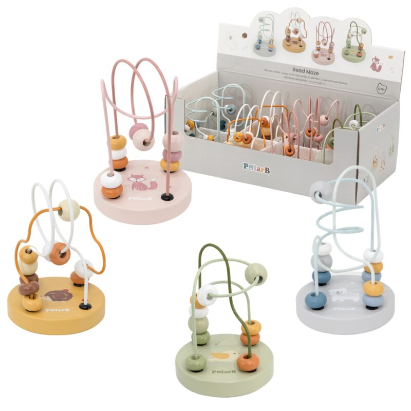 VIGA PolarB Drewniany Poręczny Labirynt Przeplatanka Pętla Motoryczna 1szt