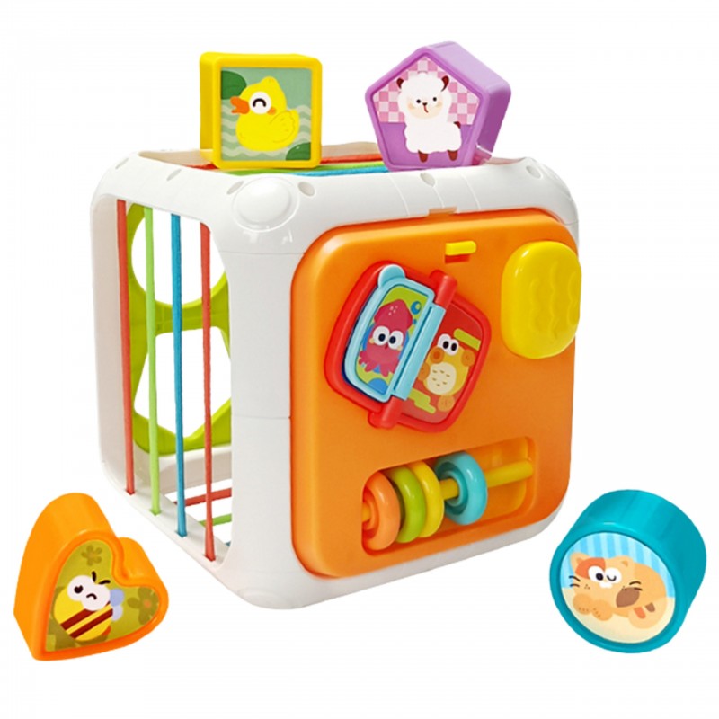 WOOPIE BABY Kostka Edukacyjna Sorter 4w1 Kształty 18m+ WOOPIE BABY Kostka Edukacyjna Sorter 4w1 Kształty 18m+
