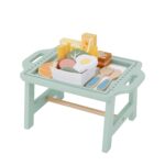 WOOPIE GREEN Zestaw Śniadaniowy z Tacą i Akcesoriami Serwis Pastelowy