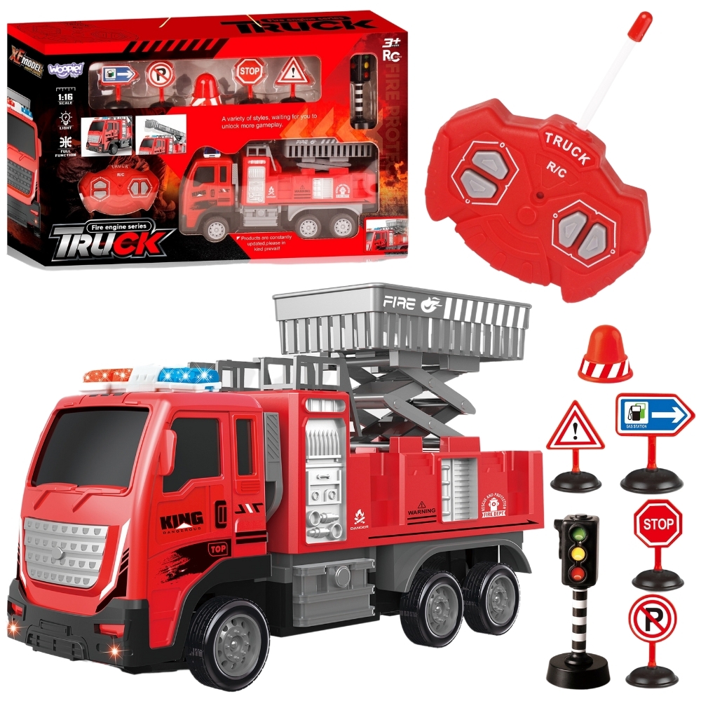 WOOPIE Zdalnie Sterowany Wóz Strażacki Podnośnik WOOPIE Zdalnie Sterowany Wóz Strażacki Podnośnik