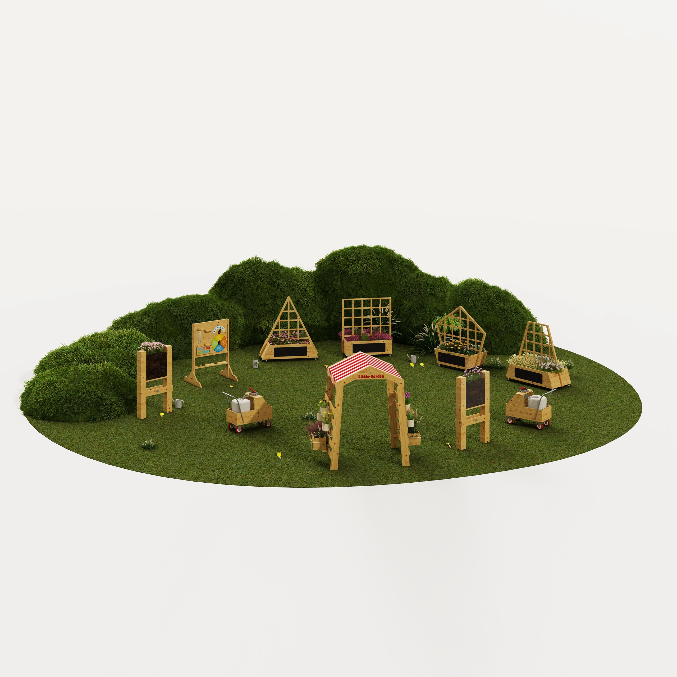 CLASSIC-WORLD-EDU-Drewniana-Brama-Ogrodowa-Pergola-Kwietnik-1